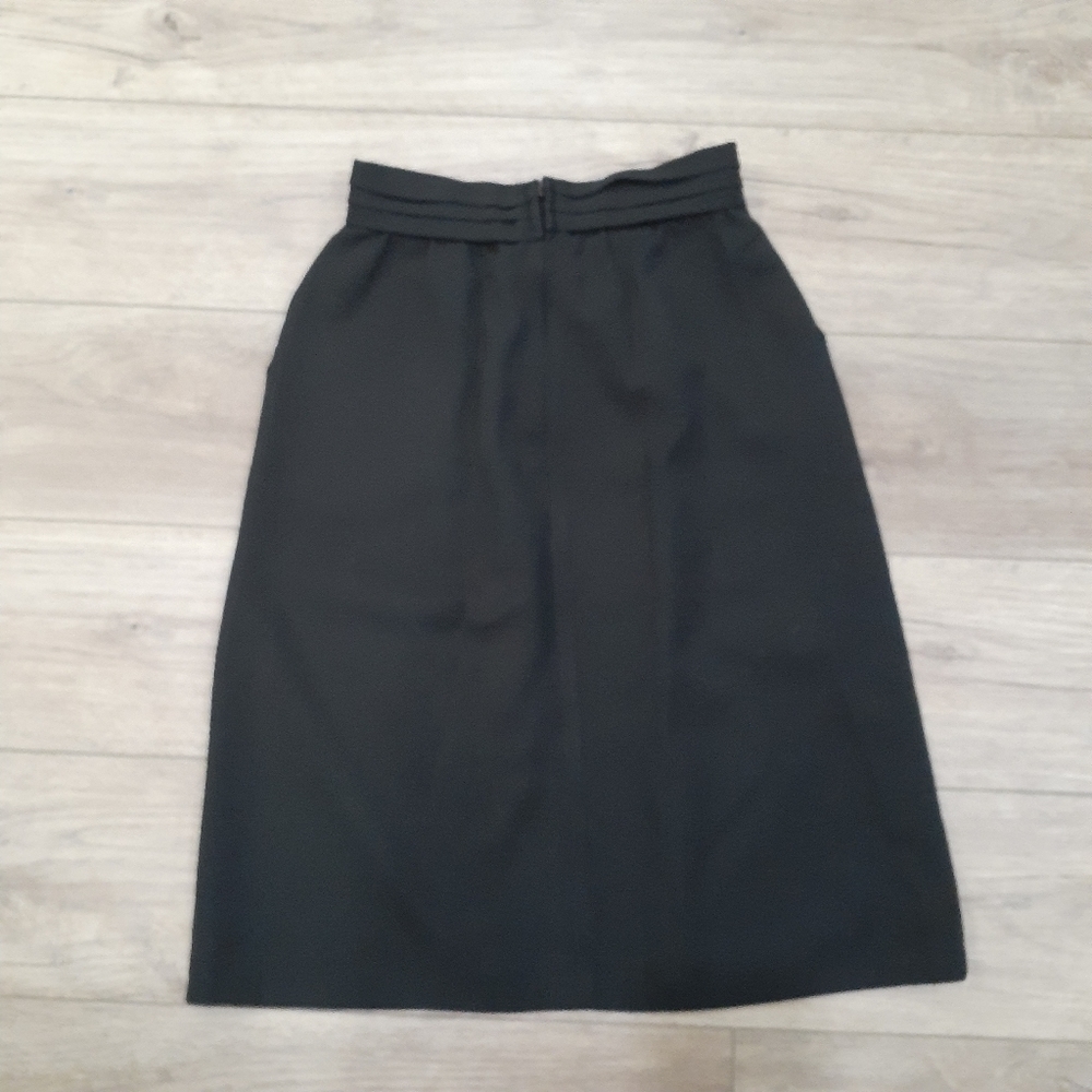 Vintage Black Midi Skirt - Picture 4 of 7